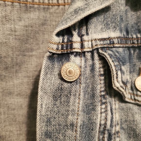 Free People Rumors Denim Jacket Light Indigo - Picture 4 of 8